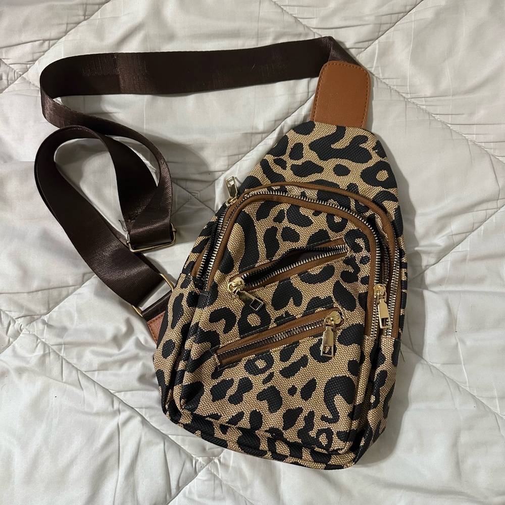 Leopard print purse